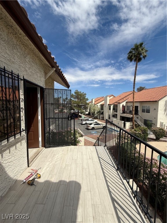 Deck featuring a residential view