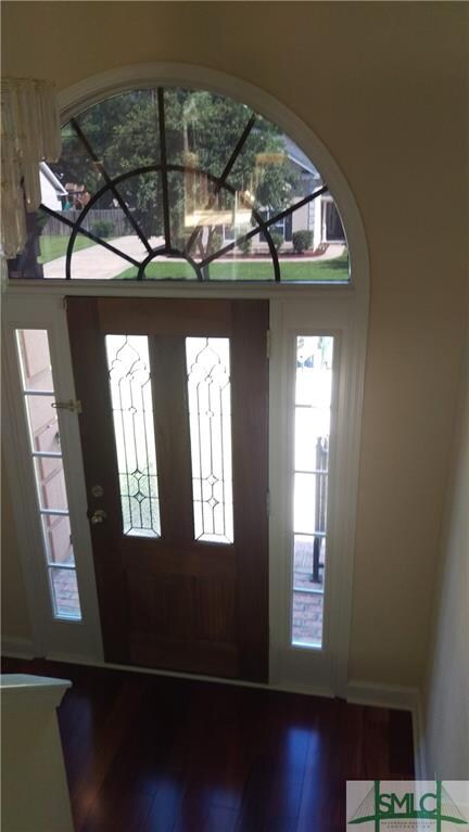 Beautiful front door with sidelights