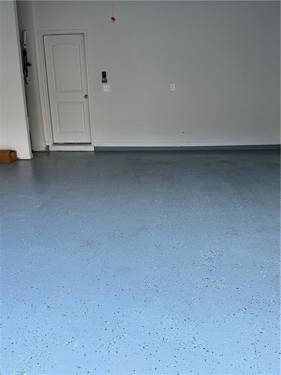 View of garage-Epoxy Flooring