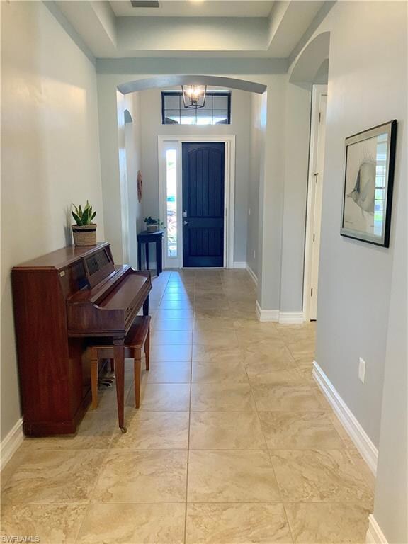 Long entrance all into the home.