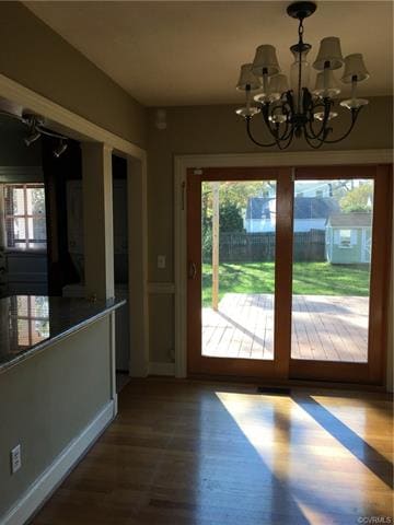 Dining area with granite bar.