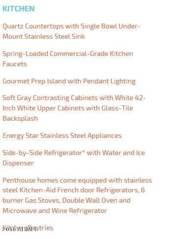 Kitchen features
