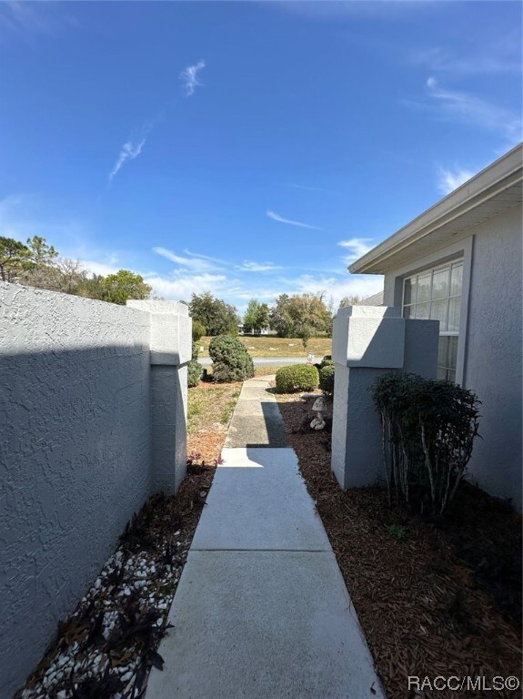 VIEW FROM THE FRONT ENTRANCE