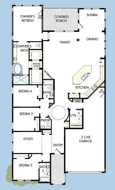 The success of a floorplan is the way you can move