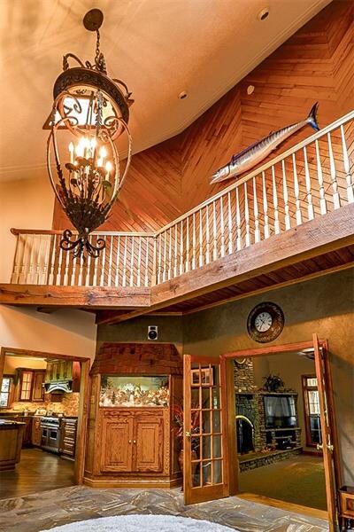 The foyer is central to all living areas. The see-
