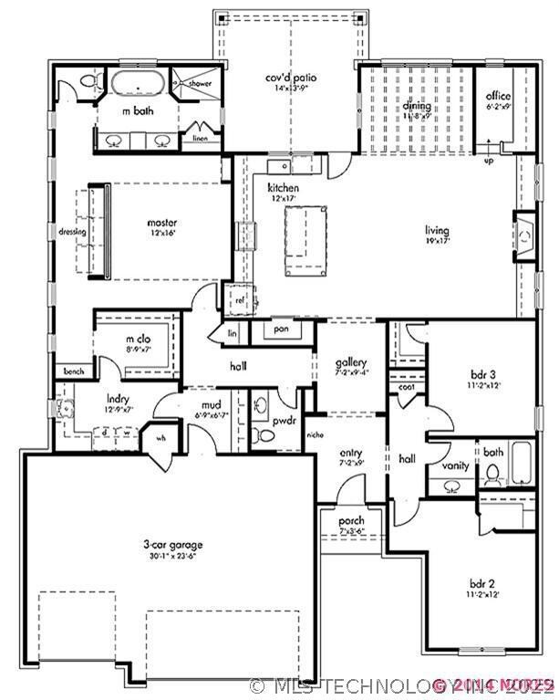 Sample floor plan - some details may differ.