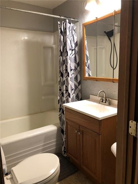 Compact bath has everything you need in a small fo