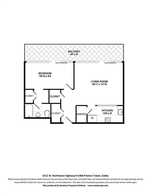 Floor plan of unit # G408