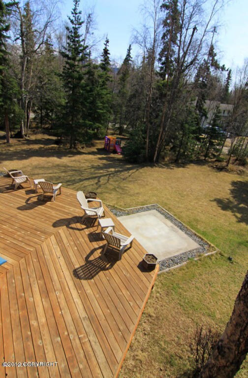 Huge cedar deck