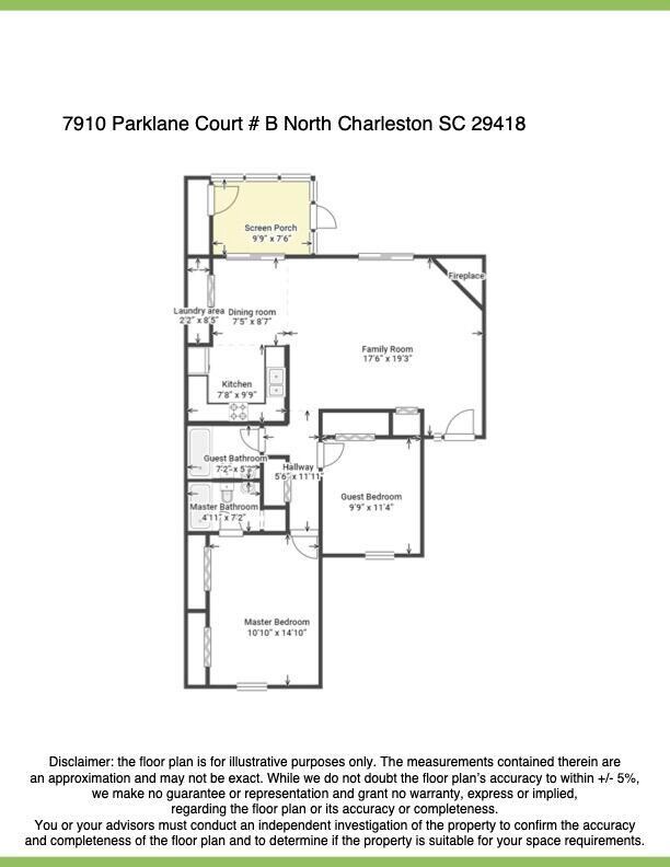 7910 Parklane Unit 502 Floor Plan