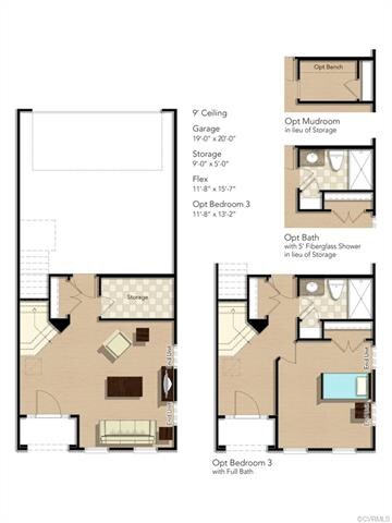 FIRST FLOOR - This home includes the 3rd bedroom w