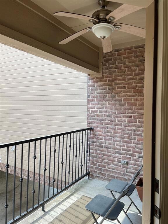 Balcony off kitchen