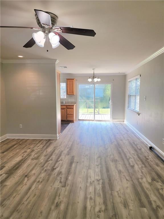 View from front door to dining, Kitchen and back deck