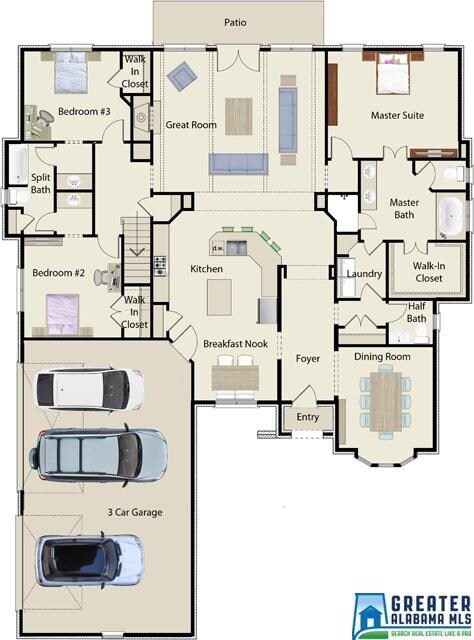 also has one bedroom upstairs