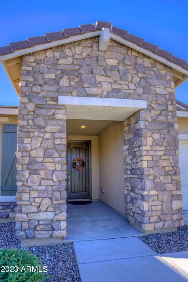Full Stone Front Entrance
