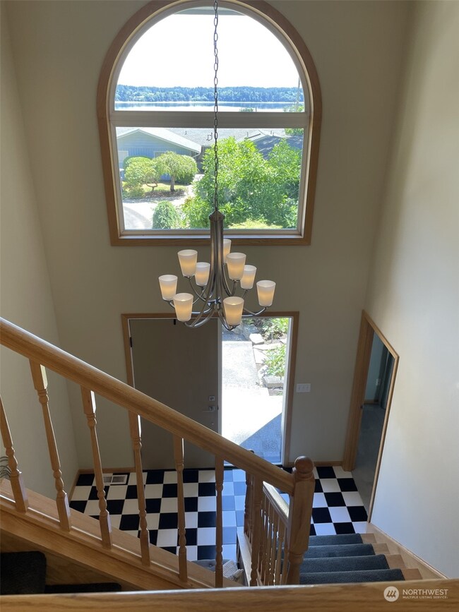 Captivating views at milti-level entry.