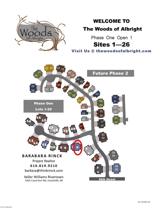 Plat map highlighting Unit 6