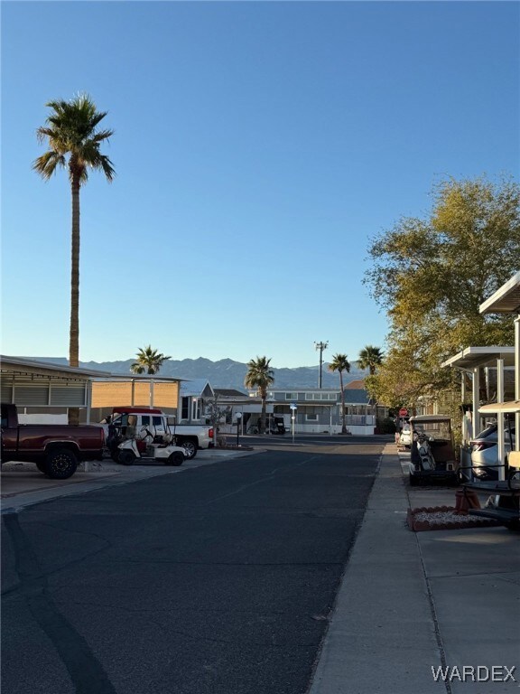 View of road with a mountain view