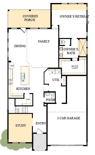 The success of a floor plan is the way you can mov