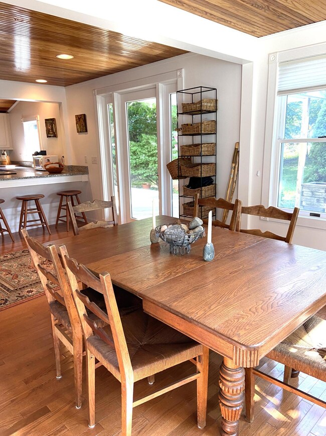 Dining room looking toward door