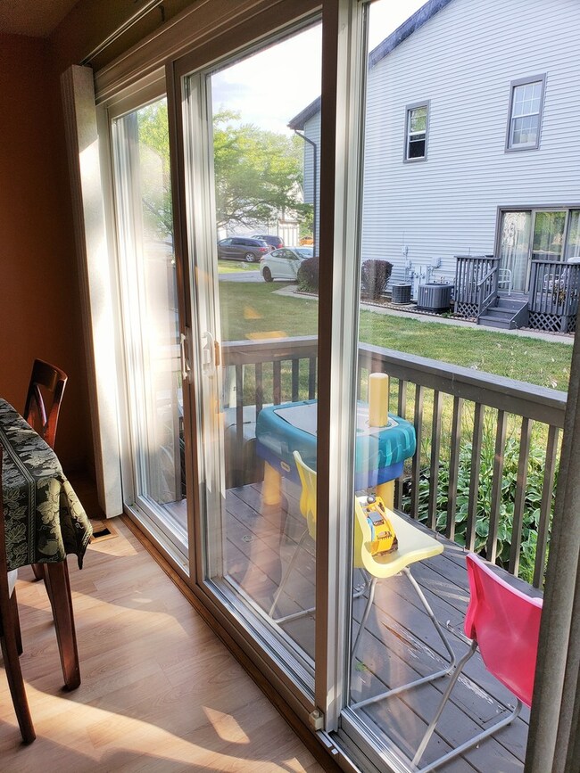 Deck off dining room.