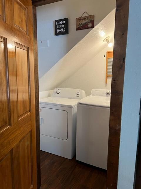 laundry under stairs