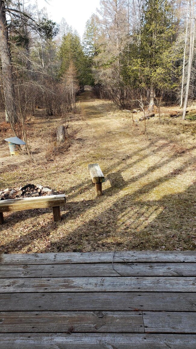 Path to river from deck