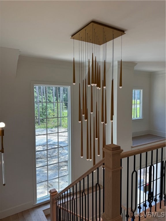 Statement Fixture in Foyer