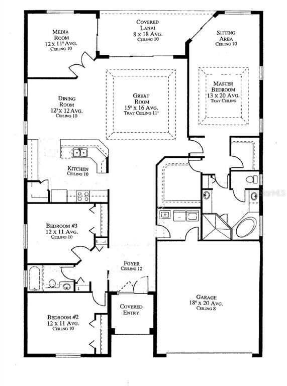3 bedrooms, den, and large master suite.