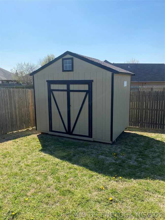 Storage shed less than one year old