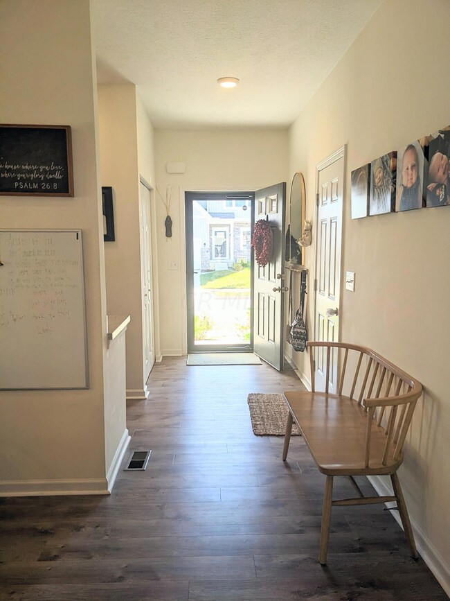 Hallway to front and garage