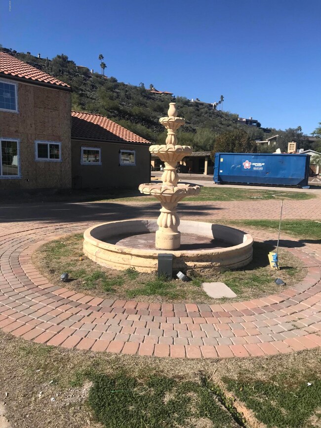 Fountain & Driveway
