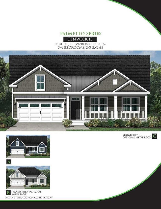 Fenwick II BONUS Sales Sheet Front
