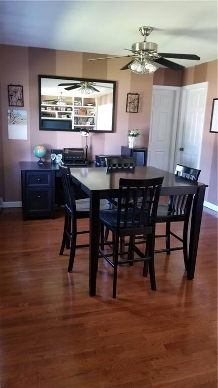 Dining room view from living room.