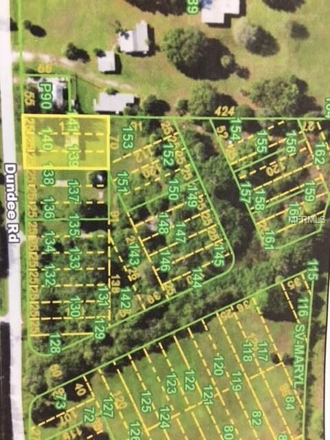 This aerial shows the platted sites of this 2.13 a