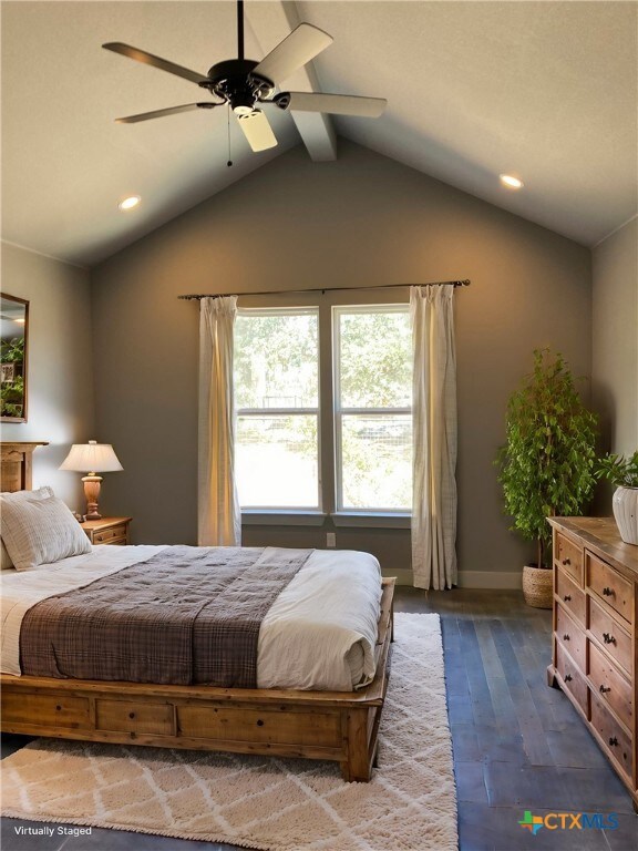 Master bedroom vitually staged