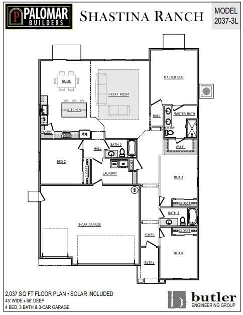 2037 Sq ft. FP