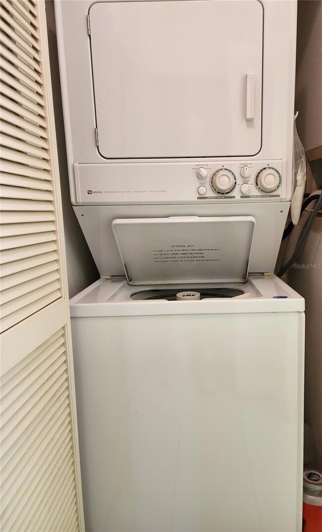 Laundry closet in Unit
