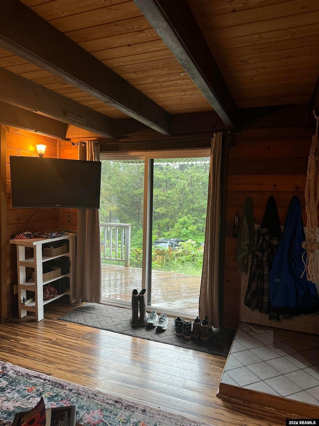 Sliding door to porch