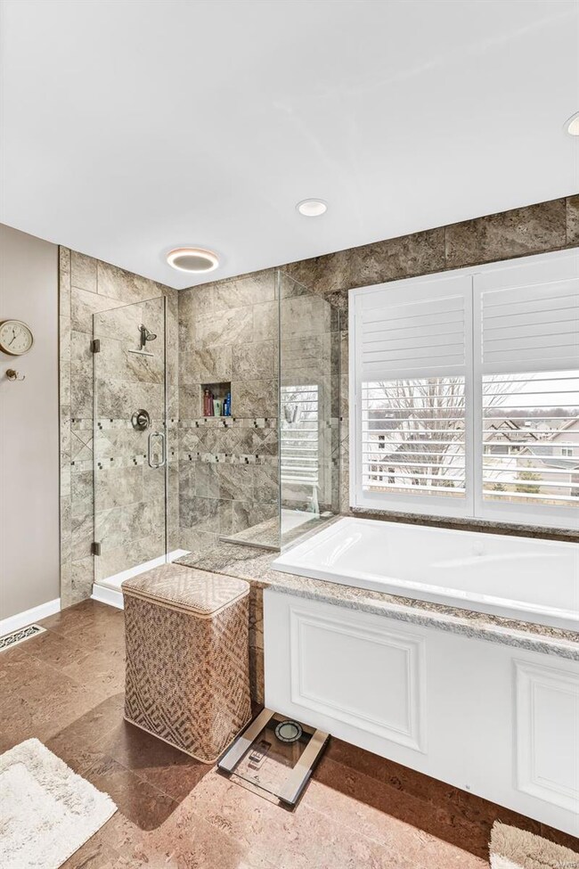 Master Bath with custom tile