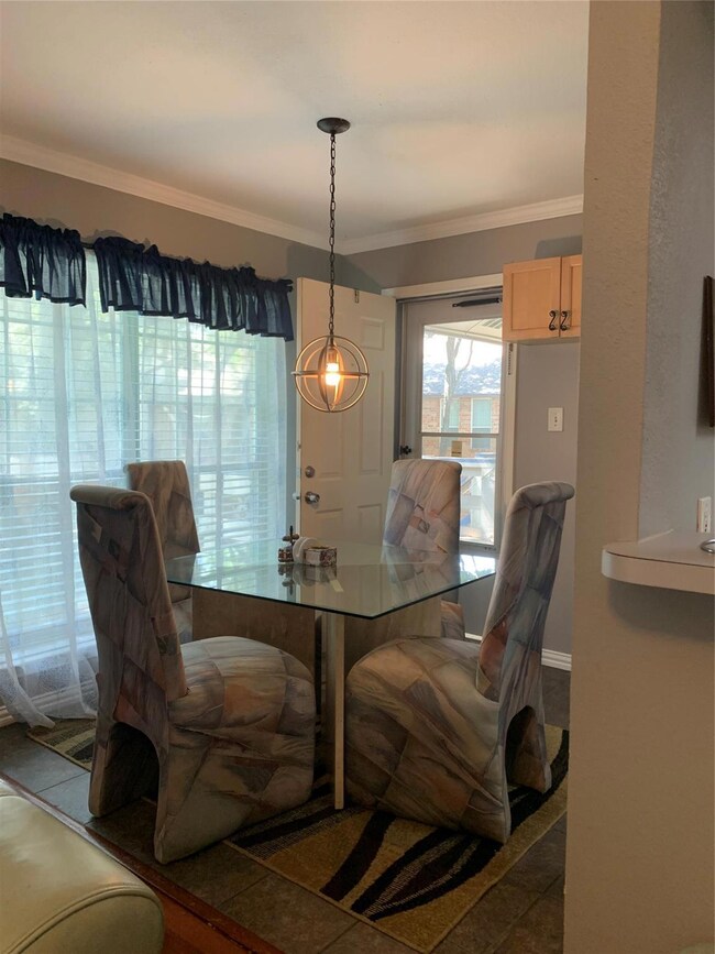 Dining Room and back door.