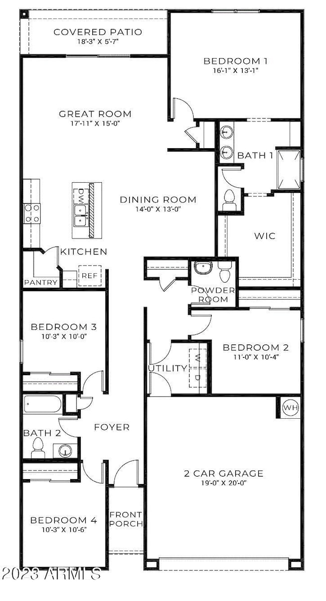Harris 1,854 Floorplan
