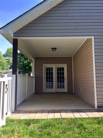 Covered back patio