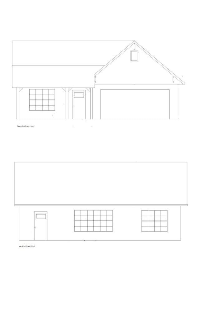 Creekside Gardens Front and Rear Elevati