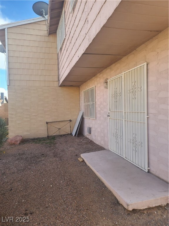 View of exterior entry