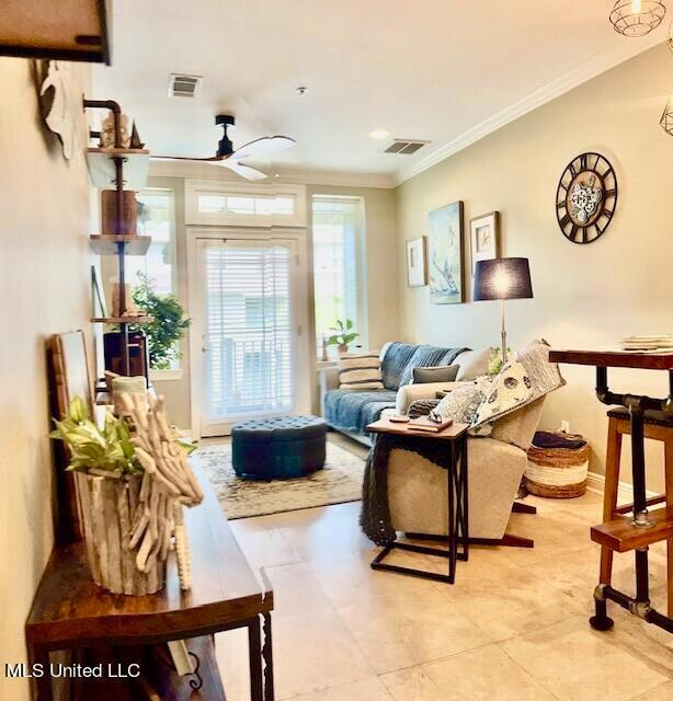 VIEW OF LIVING FROM FRONT ENTERANCE