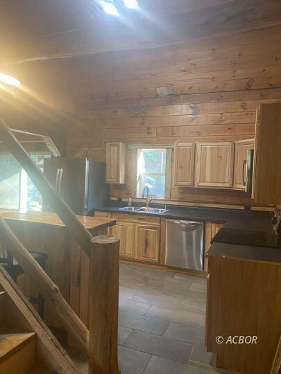 kitchen view from living room