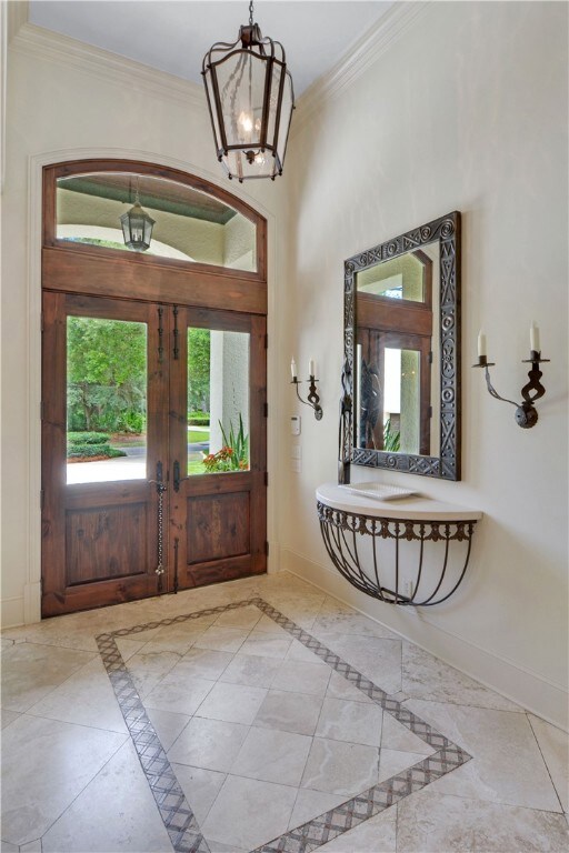 Gorgeous entry foyer 14 ft ceilings