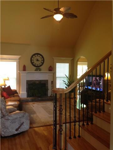 LIving room has a lot of natural light...