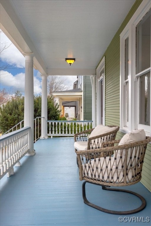 View of patio / terrace featuring a porch
